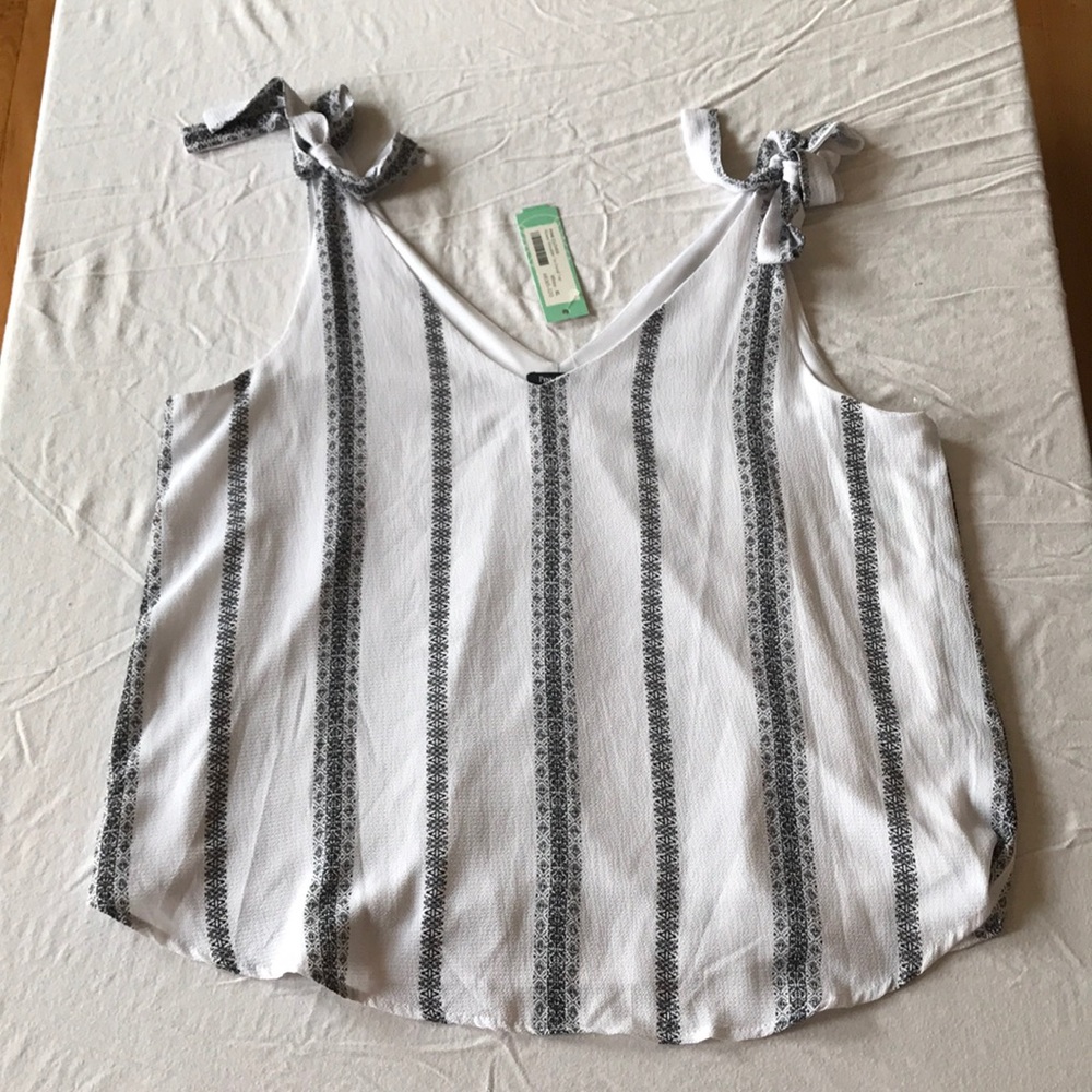 Cute bow striped summer top